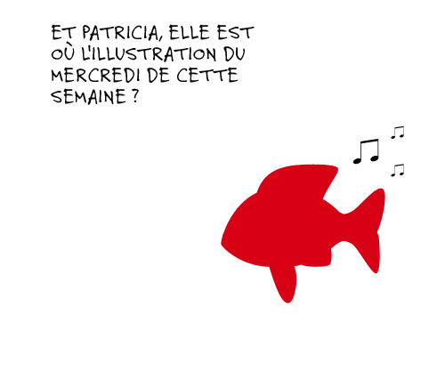 Poisson rouge sur l'illustration du mercredi de cette semaine.