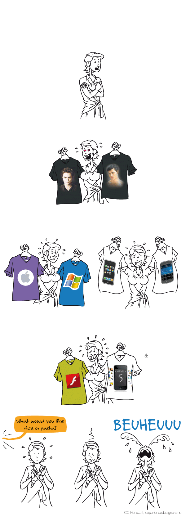 Team Edward or team Jacob, Mac or Pc, iPhone or Blackberry, Html5 or Flash, Rice or pasta...., june 2010 Team Edward or team Jacob, Mac or Pc, iPhone or Blackberry, Html5 or Flash, Rice or pasta....