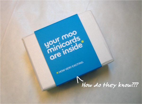Moocards box, shows how I'm feeling